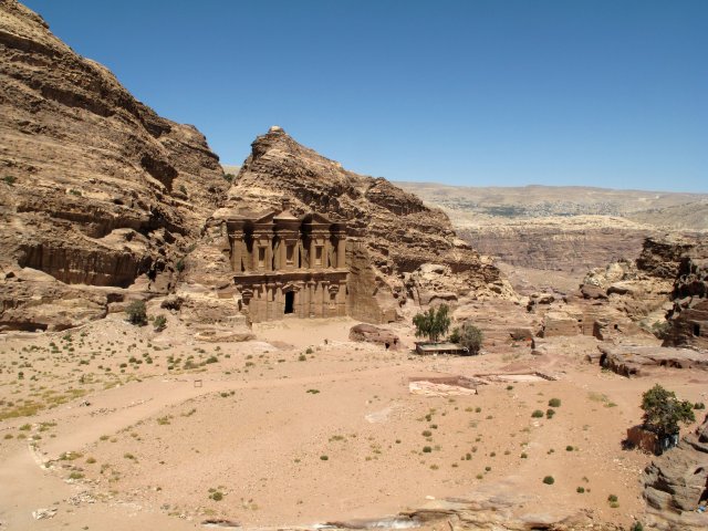 Almost 40 m high Ad Deir Monastery.
