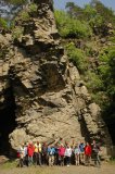 Group photo below the Kružberk Cliffs