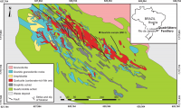 Geologická mapa oblasti