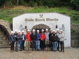 Participants of the course in front of the old tin mine near Krupka